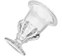 Veemoon Vase en Verre Style Romain Élégant Base Haute Stable, Urne Décorative Unique pour Mariage et Décoration Intérieure Sophistiquée