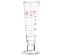 Veemoon Verre Doseur en Verre Épais 50 Ml Base Ronde Bécher Gradué Résistant à la Chaleur pour Laboratoire Tasse à Mesurer Graduée pour Liquide Usage Professionnel et Domestique