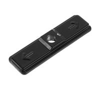 Veemoon Verrou et Loquet de Porte Coulissante Noir en Alliage de Zinc, Serrure de Sécurité Compacte pour Porte de Grange et Baie Vitrée, Remplacement pour Maison