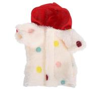 Veemoon Vêtements pour Lézards de Compagnie en Coton Respirant Capuche Rouge à Pois, Costume Léger pour Petits Reptiles, Protection Cutanée pour Sorties et Déguisement Halloween