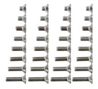 Veemoon Vis à Tête Creuse M5 en Acier Inoxydable 304, Lot de 80 Pièces Filetage Complet, Assortiment Tailles 6-20 Mm, Fixation Métallique Standard pour Usage Intérieur et Extérieur