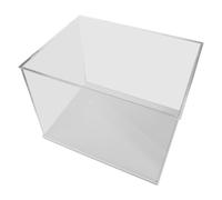 Veemoon Vitrine en Acrylique Transparente pour Casque de Football, Étui Anti-poussière Porte Ouvrante, Dimensions 40x30x30 Cm, Présentoir de Collection pour Accessoires Foot et Casques