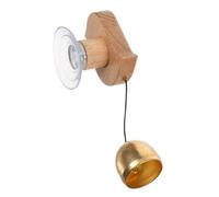 Veemoon Wood Doorbell with Suction Cup Retro Animal Wind Chime Bell for Store Entrance Shop Door Decorative Wooden Bell with Brass Chime for Home Office