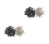 Veemoon Yeux De Sécurité 100Pcs 4mm en Plastique Noir pour Amigurumi Et Poupées - Idéal pour Laver Et Créer des Jouets en Peluche DIY