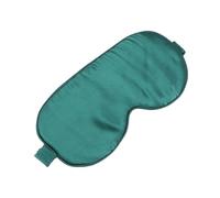 Veemoon Yeux Soie Naturelle Doux et Nuit Confortable pour Hommes et Femmes Bloqueur de Lumière Ajustable pour Sommeil Réparateur pour Voyage et Maison Vert Foncé