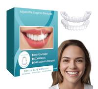 Veenora - Facettes à clipser | Dents de placage à clipser | Dents réglables à clipser en haut et en bas, métamorphose instantanément le sourire pour les écarts/désalignements - Silicone de qualité