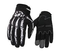 Veesper 1 Paire de Gants de à écran Tactile, Mitaines d'équitation vélo Squelette antidérapantes pour Hommes et Femmes, Gants Respirants pour Les Sports Plein air, M
