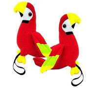 Veesper 2 pièces Perroquet drôle Halloween Pirate Perroquet 7, 9x5, 5x8, 7 Pouces épaule réglable Accessoires de Costume de Pirate Doux et légers pour Accessoire déguisement Cosplay.