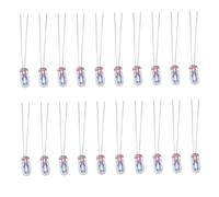 Veesper 20pcs 12V 30ma ampoules miniatures, T3 Filament à incandescence lampes halogènes pour les lumières de tableau de bord automatique, les lustres, les accessoires four et les petits projets d'éc