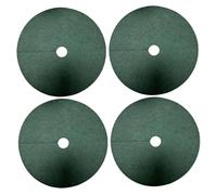 Veesper Anneau de paillis d'arbre 4 Pack 16, 5 Pouces Tissu Non tissé Anneau d'arbre Moule de paillou
