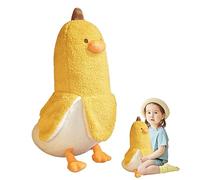 Veesper Canard Banane Mignon Canard en Peluche 19, 69 Pouces Animaux en Peluche Doux Oreiller câlin Mignon pour Fille garçon Jaune.