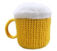 Veesper Chapeau tricoté pour Femmes Hommes drôle 3D bière Tasse de bière Chapeau drôle avec poignée