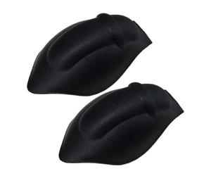 Veesper Coussinets de Maillot de Bain pour Hommes sous-VêTements éPais Slip de Bain Coussinet D'Agrandissement des Renflements Tapis en éPonge sous-Verres Tongs 2 PièCes Noir