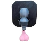 Veesper Couvertures d'attelage de remorquage, couvercles d'attelage de remorque en Plastique 2x2 Pouces avec Un Capuchon Remplacement Pendentif testicule drôle pour la Protection, acces