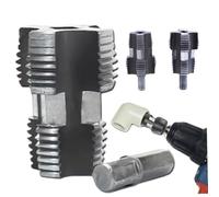 Veesper Filetage de Tuyau en PVC, Outil de Filetage à tuyaux Polyvalents pour Le Foret électrique, mame Tube en Plastique réutilisable pour Les tuyaux Coupe