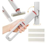 Veesper Mini MOP Puissant Self-Soueze Mini Sponge Mop, Mini Mop absorbante Sponge avec 3 têtes de vadrouille Auto-gadinage pour Les Petites Zones de Nettoyage pour la Cuisine, Salle de Bain