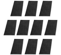 Veesper Plateaux de démarrage de semences 128 cellules Plante de Jardinage cultivant la Germination Plateaux de semis Plateaux de graines Station de Propagation de la Plante 10pcs