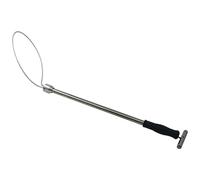 Veesper Pôle de Capture d'animaux 19 Pouces en Acier Inoxydable, Poteau de Chien avec Un Anneau réglable, contrôle des Animaux Robuste pour Les Compagnie Utilisation et Manipulation la séc