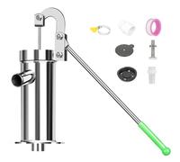 Veesper Pompe de puits à Main en Acier Inoxydable, Pompe à Eau Manuelle Fuite avec poignée et Accessoires rotatifs 360 °, Tire de l'eau Jusqu' 8 m Profondeur