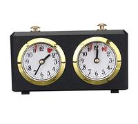 Veesper Timer de l'horloge d'échecs, minuteur d'échecs mécanique, minuteur de Jeu Vintage Compte/Bas Portable Mécanique Clock d'échecs pour Le Jeu d'échecs