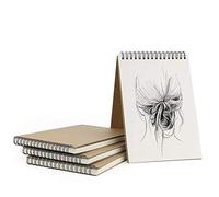 VEESUN Carnet Dessin A5, 4pcs Carnet de Croquis, Bloc Dessin 60 Pages