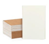 VEESUN Lot de 20 Cahiers a5 Pages Blanches Carnet de Notes Bloc Note | Couverture Souple en Papier Kraft / 30 Feuillets / 80 gsm / Carnet Dessin / Journal intime pour Adultes École Bureau Voyage