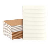 VEESUN Lot de 20 Cahiers a5 Pages Ligné Carnet de Notes Bloc Note | Couverture Souple en Papier Kraft / 30 Feuillets / 80 gsm / Carnet Dessin / Journal intime pour Adultes École Bureau Voyage