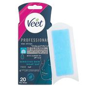 Veet - 20 Bandes Epilatoires Visage - Beurre de Karité et Baies
