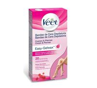 Veet Bandas De Cera Fria Corporal Pieles Normales 20 Unidades