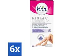 Veet bandes de cire froide Minima Legs hypoallergénique 40 pièces - pack avantage - 6 pièces