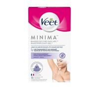 VEET PURE - 16 Bandes de cire froide Aisselles - Peaux Sensibles - Recommandés par les Dermatologues - Epilation Longue Durée