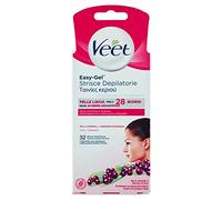 Veet Bandes d'épilation pour le visage, peau normale, 32 pièces, emballage variable
