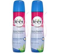 Veet Brume Dépilatoire, Spray Epilation, Peaux Sensibles 150 ml, Lot de 2
