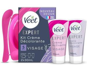 Veet Crème décolorante spécial visage - Les 2 tubes de 30ml