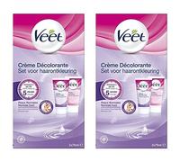 Veet - Crème Décolorante Visage et Corps - 2 Flacons de 75 Ml