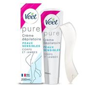 Veet - Crème Dépilatoire - Pure - Corps & Jambes - Peaux Sensibles - 200 Ml
