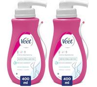 Veet Depilatory Cream Sensitive Skin Dispenser 400 ml (Lot de 2)