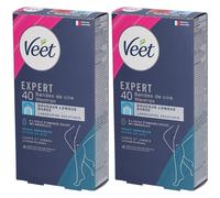 Veet Expert Bandes de Cire Corps et Jambes Peau Sensible Bande(S) 2x40 pc(s)