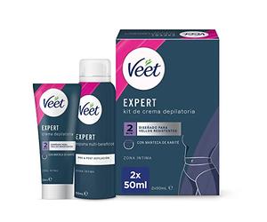 VEET Expert Kit de Crema Depilatoria Zona Íntima 2x50ml