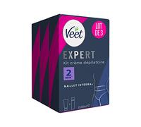 Veet Expert - Lot de 3 Crèmes Dépilatoires 2x50 ml - Maillot (3x 2 tube de 50ml)