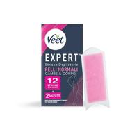 Veet Expert Strisce Corpo e Gambe Pelli Normali, 12 strisce