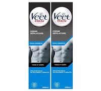 VEET Lot de 2 Crèmes Dépilatoire Veet Men - Peaux Sensibles Tube de 200 ml