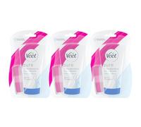 Veet - Lot de 3 Crème dépilatoire sous la douche - Peaux sensibles - 150ml