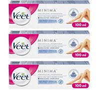 VEET Lot de 3 Crèmes Dépilatoire Minima - Douceur Longue Durée - Peaux Sensibles - 100ml