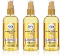 VEET Lot de 3 Huiles Miraculeuse - Huile pré & post épilation - 100ml