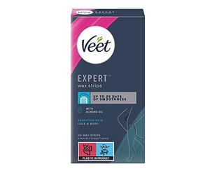 Veet Lot de 40 bandes de cire pour peaux sensibles