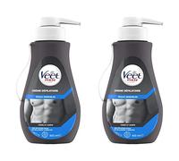 Veet Men Crème Dépilatoire Homme - Peaux Sensibles - 400 ml - Lot de 2