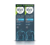Veet Men Crème dépilatoire pour homme, poitrine et corps, peau sensible, testée dermatologiquement, format avantageux 400 ml (2 paquets x 200 ml)