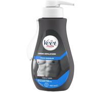 Veet Men Crème Dépilatoire Torse Et Corps Peaux Sensibles Flacon Pompe 400ml