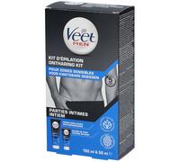 Veet Men Kit D'Épilation Pour Zones Sensibles Parties Intimes Tube 50ml + Tube 100ml